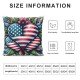 Ulloord Pillow Covers n Heart Greenery Throw Pillow Covers Red Blue Decorative Cushion Cover for Home Sofa,