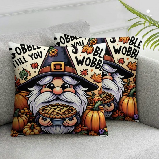 Ulloord Thanksgiving Pillow Covers Throw Pillows Thanksgiving Day Fall Autumn Pillowcase for Sofa Couch Holiday Home Decor