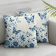 Ulloord Pillow Covers Summer Butterfly Throw Pillows Cover Outdoor Square Pillow Case for Sofa