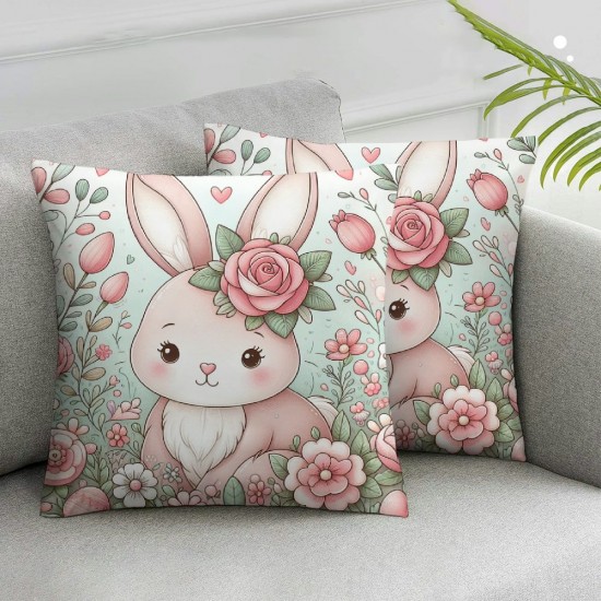 Ulloord Pillow Covers Flower Decor for Throw Pillows Covers Spring Farmhouse Pillow Covers Decor Couch Living Room