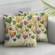 Ulloord Home Decor Pillow Covers Colorful Heart Decor Throw Pillows Transgender Bisexual Cushion Case