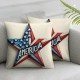 Ulloord Pillow Covers Blue Red White Decor Throw Pillow Cover Decorative Cushion Cases for Home Sofa Couch Chair Living Room