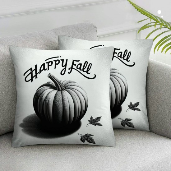 Ulloord Fall Decor Pillow Covers， Throw Pillow Covers Thanksgiving Autumn Cushion Case for Couch