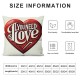 Ulloord Valentines Day Pillow Covers for Valentines Decor Red White Stripes Dots Love Heart Valentines Day Throw Pillows Decorative Cushion Cases Valentine Decorations