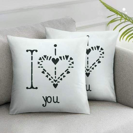 Ulloord Valentines Day Pillow Covers Love Heart Valentines Day Decor Throw Pillows Decorative Cushion Cases for Sofa Couch Valentine Decorations