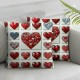 Ulloord Valentine's Day Pillow Covers , Valentines Decor Red Hearts Tree Love You More Decorative Pillowcases for Home Sofa Couch Cushion Decoration