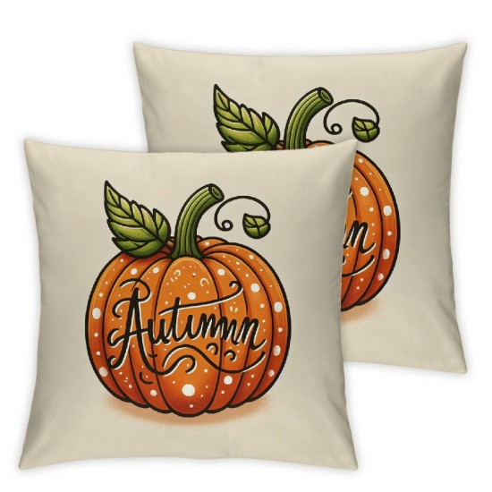 Ulloord Fall Pillow Covers Autumn Pumpkin Thanksgiving Decorative Throw Pillow Cover Farmhouse Outdoor Pillows Case for Sofa Couch Living Room Cushion Bed Home Decor