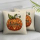 Ulloord Fall Pillow Covers Autumn Pumpkin Thanksgiving Decorative Throw Pillow Cover Farmhouse Outdoor Pillows Case for Sofa Couch Living Room Cushion Bed Home Decor