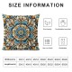 Ulloord Decorative Pillow Covers Blue Outdoor Fall Throw Pillow Covers Boho Farmhouse Pillow Cases for Couch Bedroom Sofa Car Living Room Bed Patio Furniture