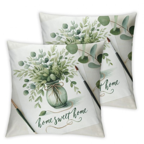 Ulloord Pillow Covers Farmhouse Spring Throw Pillow Covers Floral Decorative Cushion Cases for Sofa Couch Living Room Outdoor Home Decor