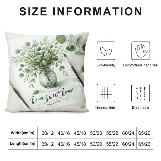 Ulloord Pillow Covers Farmhouse Spring Throw Pillow Covers Floral Decorative Cushion Cases for Sofa Couch Living Room Outdoor Home Decor