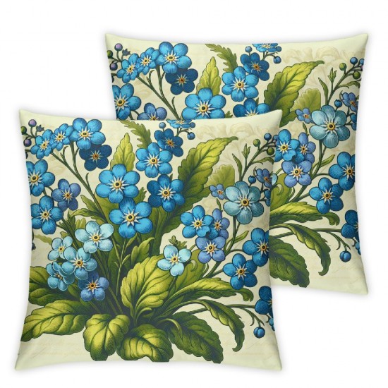 Ulloord Throw Pillow Covers Spring Summer Pillow Covers Floral Decorative Farmhouse Cushion Cases for Sofa Couch Living Room Outdoor Patio Home Decor